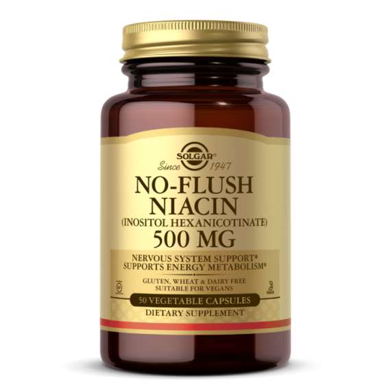 Buy Solgar 500mg No Flush Niacin 100 Capsules in [storefront]