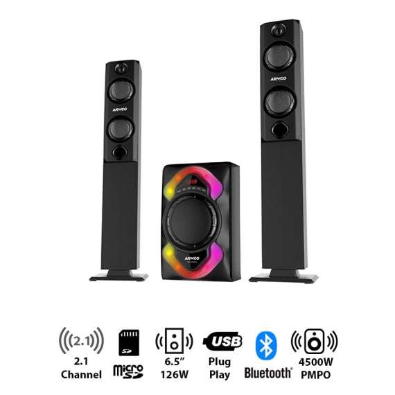Buy Armco AHT-6565TB 2.1 Channel Tall Boy Sub Woofer in [storefront]