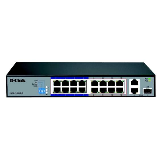 Buy D-Link DES-F1016P-E 16-Port Surveillance Switch in [storefront]