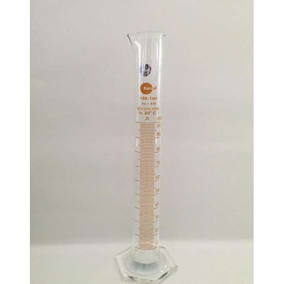 Buy Borosil 100ml Glass Measuring Cylinder in [storefront]