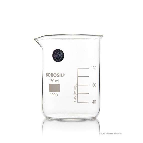 Buy Borosil 150ml Glass Beaker in [storefront]