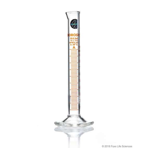 Buy Borosil 10ml Glass Measuring Cylinder in [storefront]