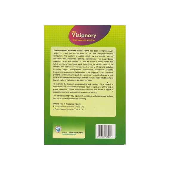 Buy KLB Visionary Environmental Activities Grade 3 Learner's Book in [storefront]