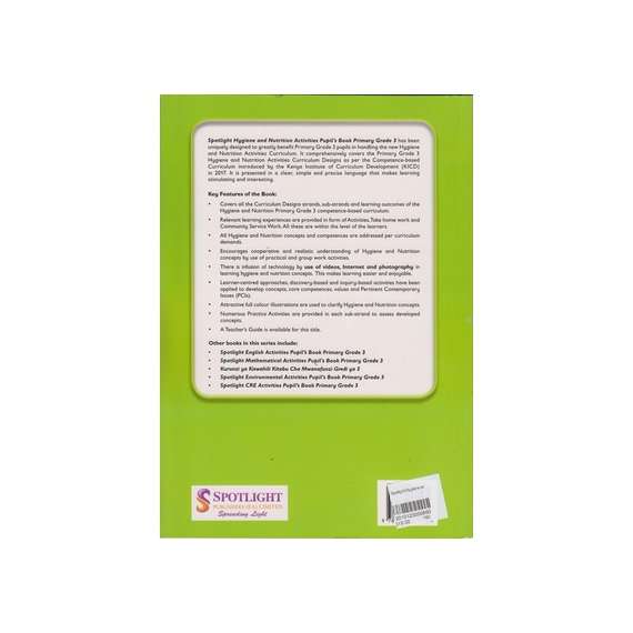 Buy Spotligt Hygiene  and Nutrition Grade 3 Learner's Book in [storefront]