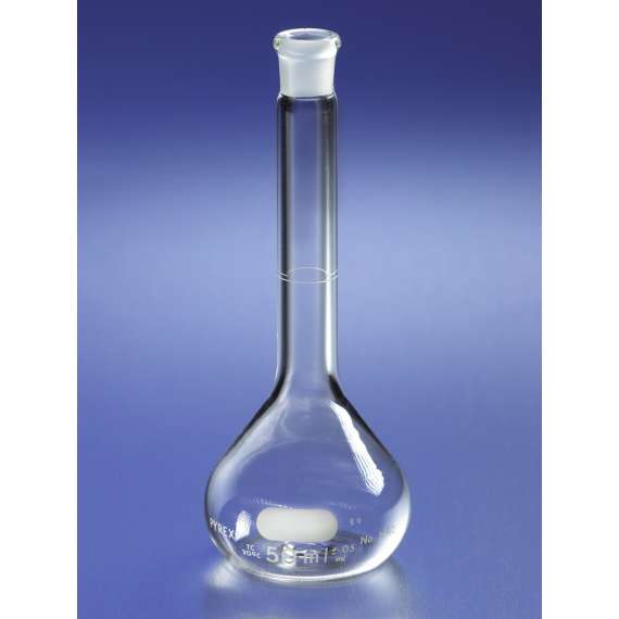 Buy Pyrex Class A 50ml Glass Volumetric Flask in [storefront]