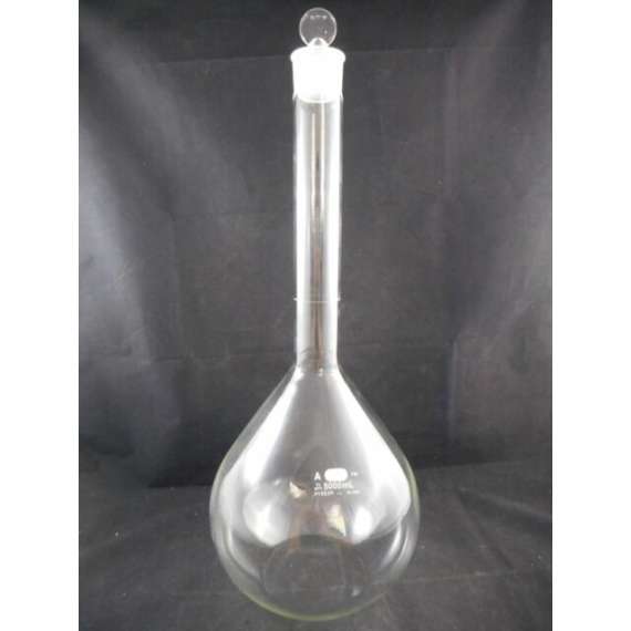 Buy Pyrex Class A 5000ml Glass Volumetric Flask in [storefront]