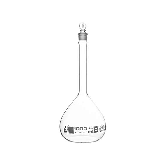 Buy Griffchem 1000ml Glass Volumetric Flask in [storefront]