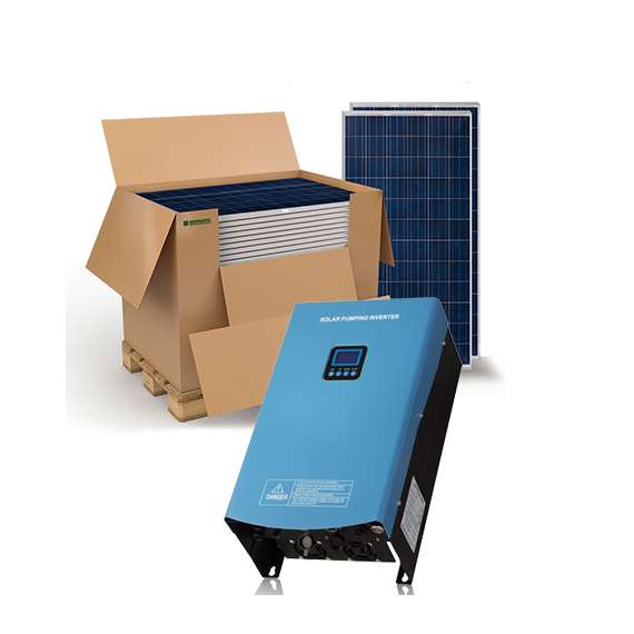 Buy Hober 11KW Inverter & Amerisolar(280W*40 Panels)  Solar Water Pumping Kit in [storefront]