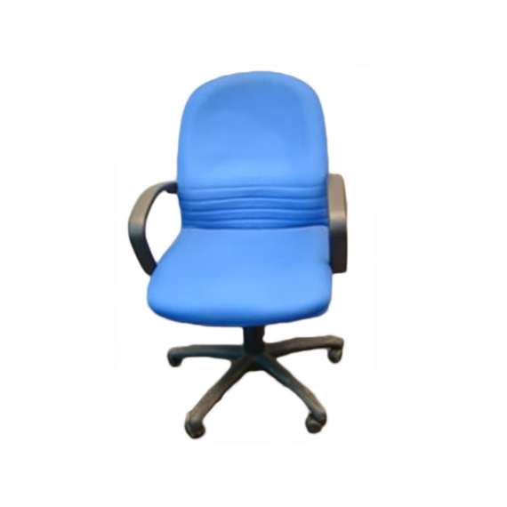 Buy Fabric Office SCT-03  Medium Back Blue Chair in [storefront]