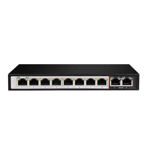 Buy D-Link  DGS-F1010P-E  120W 8+2 Port Unmanaged Gigabit POE Switch in [storefront]