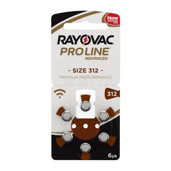 Buy Rayovac Proline Advance Hearing Aid Batteries, Size 312(6 Pack) in [storefront]