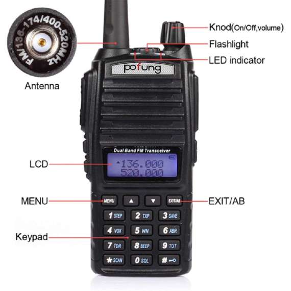 Buy Baofeng UV-82 VHF UHF FM Transceiver Dual Band Two Way Radio (per piece) in [storefront]