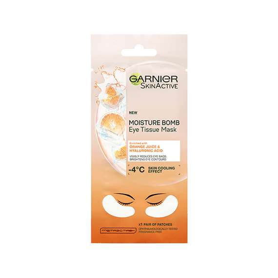 Buy Garnier Moisture Bomb Orange Juice  Eye Tissue Mask in [storefront]