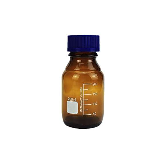 Buy Borosil Amber 250ml Media Culture Bottle in [storefront]