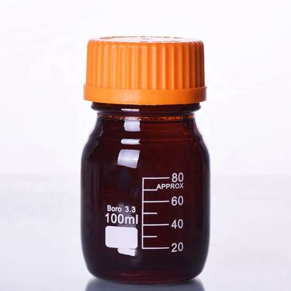 Buy Borosil Amber 100ml Media Culture Bottle in [storefront]