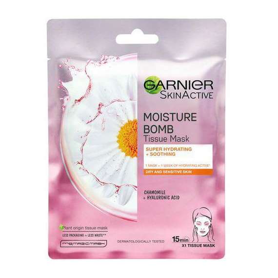 Buy Garnier Skin Active Hydra Bomb Chamomile Hydrating Face Sheet Mask in [storefront]