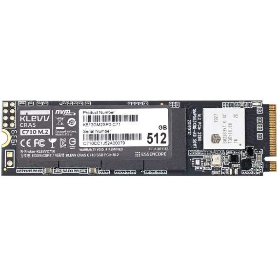 Buy Klevv CRAS C710 M.2 PCIe Gen 3*4 NVMe 2280  512GB Internal Solid State Drive in [storefront]