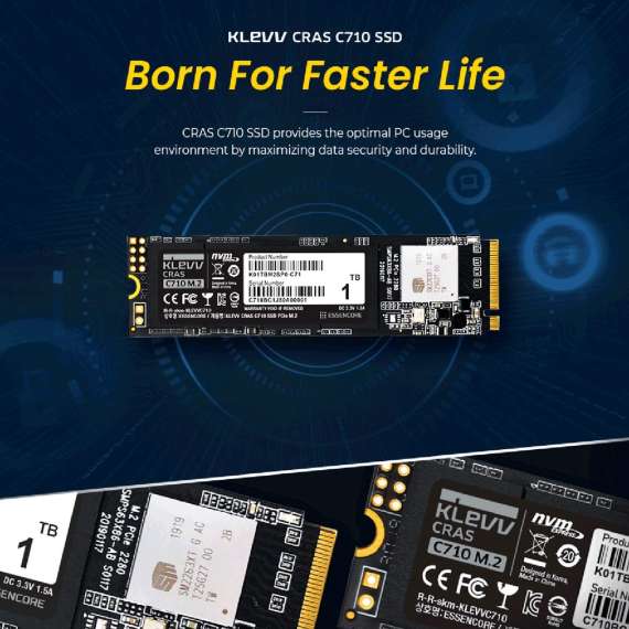 Buy Klevv CRAS C710 M.2 PCIe Gen 3*4 NVMe 2280  512GB Internal Solid State Drive in [storefront]