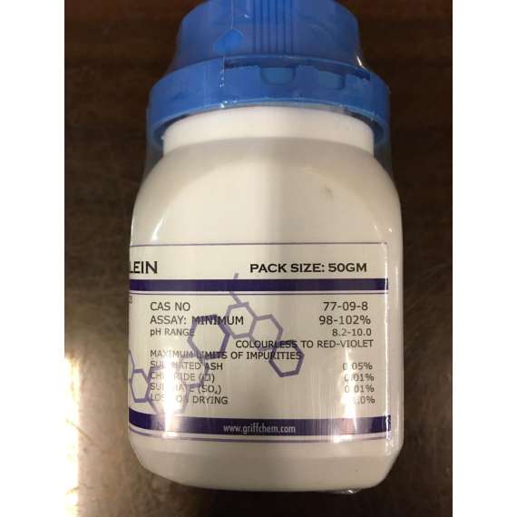 Buy Griffchem 50g Phenophthalein PH Indicator Lab Reagent in [storefront]