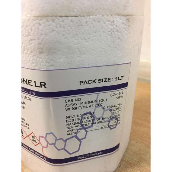 Buy Griffchem 1Litre Acetone Lab Reagent in [storefront]