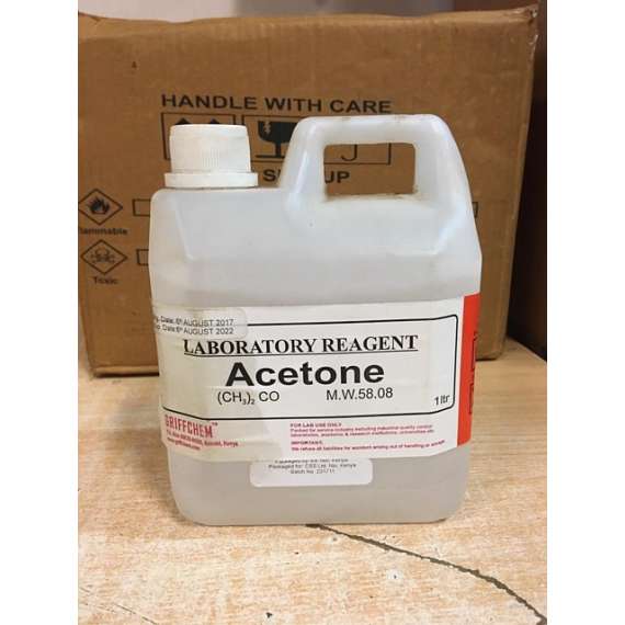 Buy Generic 1 Litre Acetone Locally Packed Lab Reagent in [storefront]