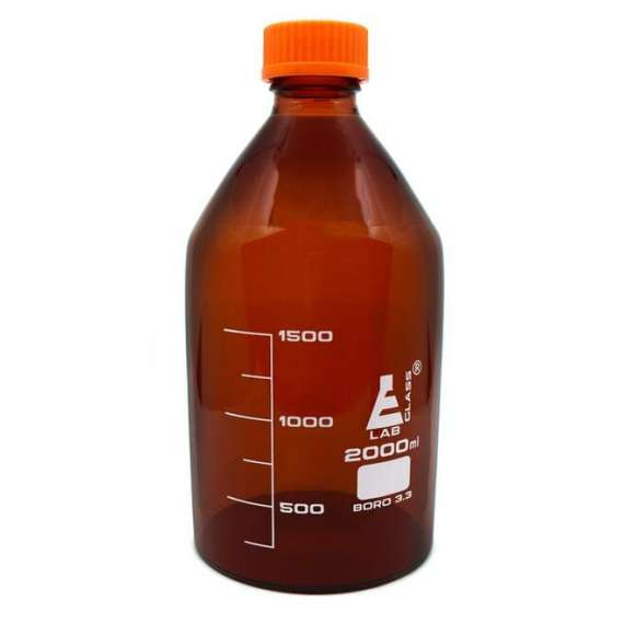 Buy Borosil Amber 2000ml Media Culture Bottle in [storefront]
