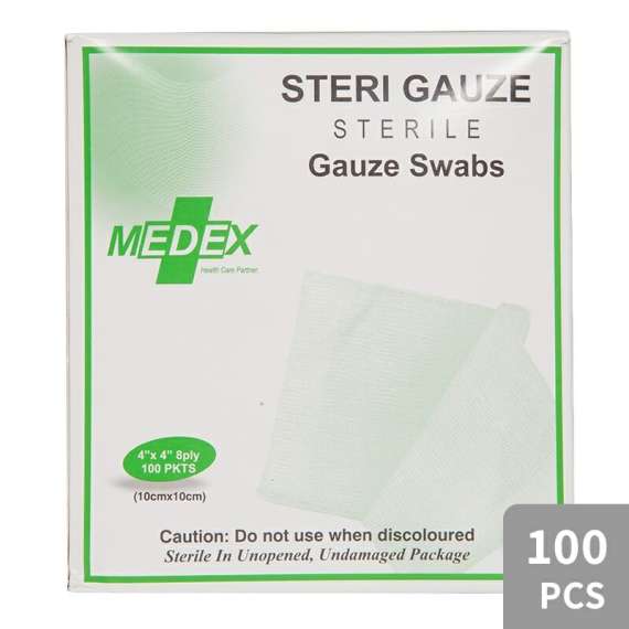 Buy Medex 4"x 4" 8Ply Sterile Gauze Swabs in [storefront]