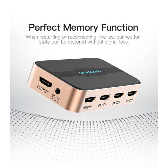 Buy Vention 5 in 1 HDMI Switch in [storefront]