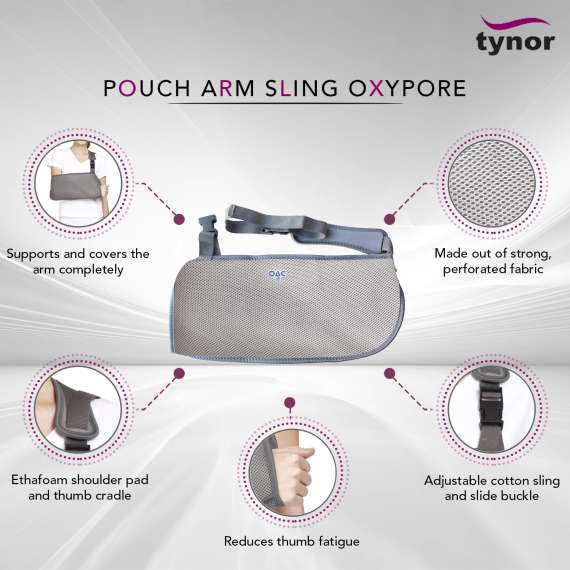 Buy Tynor Oxypore Pouch Arm Sling, Size: Small in [storefront]