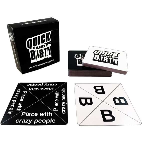 Buy Quick And Dirty Black Party Card Game in [storefront]