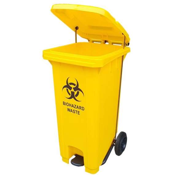 Buy Generic Biohazard 100 Litres Pedal Bins With Castors in [storefront]