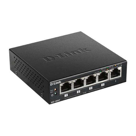 Buy D-link DGS-1005P 5-Port Desktop Gigabit PoE+ Switch in [storefront]