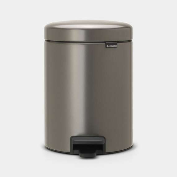 Buy Brabantia Newicon 5L Pedal Bin, Product Capacity: 5L, Product Colour: Platinum in [storefront]