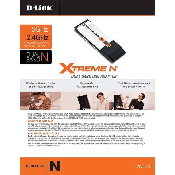 Buy D-Link   Wireless 300Mbps Xtreme N Duo USB Adapter in [storefront]