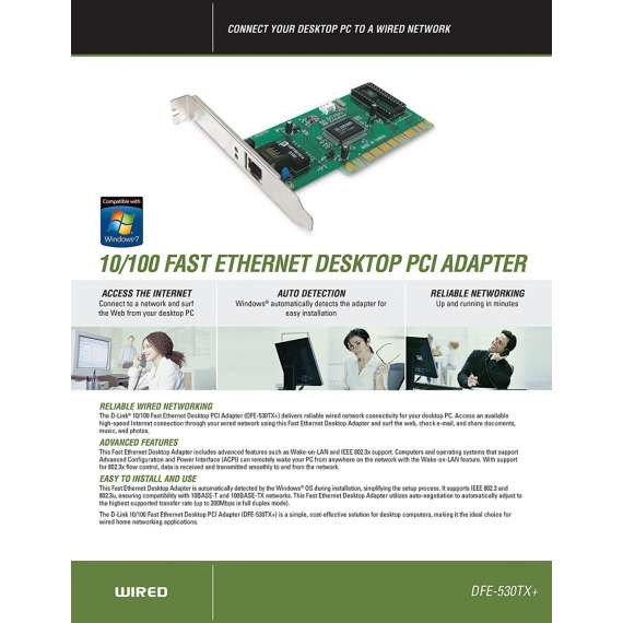 Buy D-Link  PCI-bus 10/100Mbps Fast Ethernet NIC in [storefront]