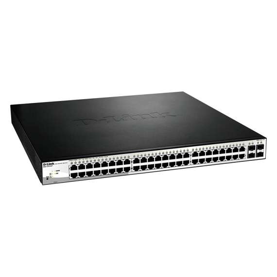 Buy D-Link DGS-1210-52P 52-Port Gigabit Smart PoE Switch with 4 SFP Ports in [storefront]