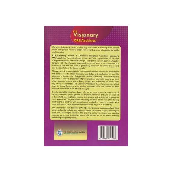 Buy KLB Visionary CRE Activities Grade 3 Learner's Book in [storefront]