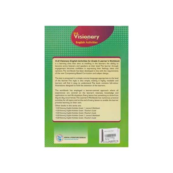 Buy KLB Visionary English Activities Grade 2 Learner's Book in [storefront]