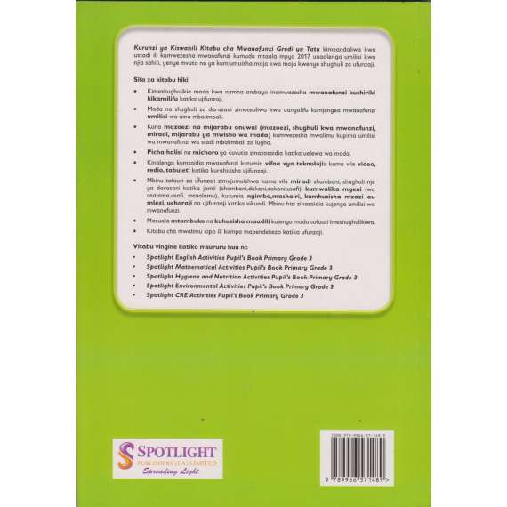 Buy Spotlight Kurunzi ya Kiswahili Grade 3 Learner's Book in [storefront]