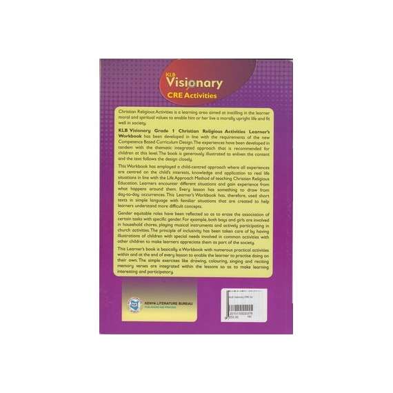 Buy KLB Visionary CRE Activities Grade 1 Learner's Book in [storefront]
